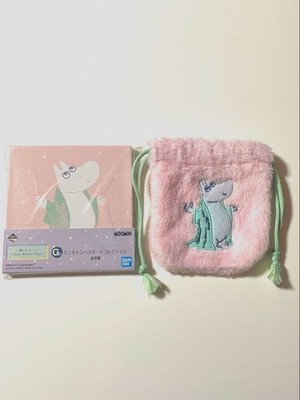 Moomin Ichiban Kuji Mini Canvas Board and Pouch Pouch