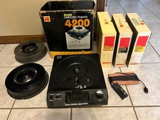 Kodak 4200 Carousel Slide Projector Complete In Box CLEAN TESTED EXCELLENT
