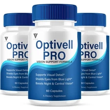 (3 Pack) Optivell Pro Vision Capsules, Optivell Advanced Formula (180 Capsules)