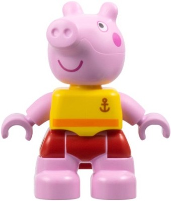 LEGO  Minifig 47205pb120 - Duplo Figure Lego Ville Minifigur Peppa Woods