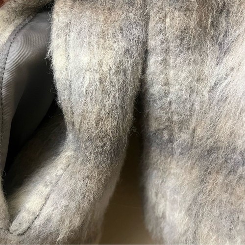 Katherine Kelly Alpaca Wool Plaid Long Coat Size 12 A Line coat. Collar & button - Picture 8 of 10