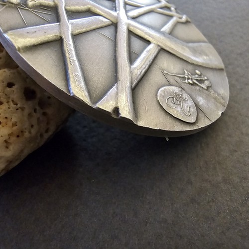SALVADOR DALI .999 PURE SILVER TEN COMMANDMENTS MEDAL. 5 CM 50 GRAMMARS. - Picture 4 of 6
