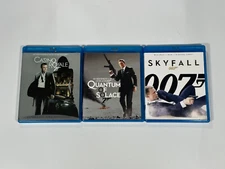 Lot of Daniel Craig James Bond Blu-Ray Casino Royale Quantum of Solace Skyfall
