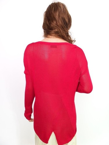 Vila T. XS Rojo Blusa Viscosa 100% Manga larga - Imagen 3 de 5