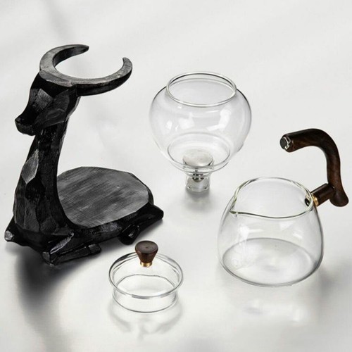 1pc Kungfu Glass Tea Set Magnetic Water Diversion Kitchen Loose Infusers Kettles - Picture 11 of 14