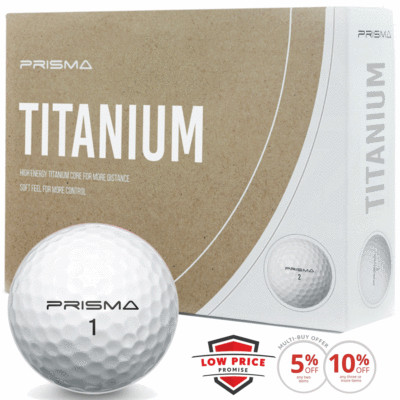 MASTERS PRISMA TITANIUM DISTANZ GOLFBÄLLE / WEISS / MULTIBUY DUTZEND ANGEBOTE