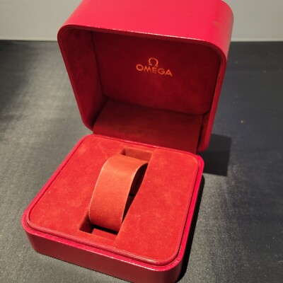OMEGA Authentic Vintage red empty box for watch good condition . | eBay