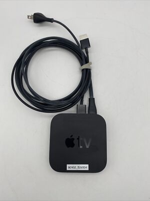 Apple TV 3rd Gen HD Media Streamer Streaming Box w/Power Cord