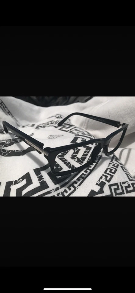 Versace black silver accent Frame No Lenses glasses - Image 4 of 4