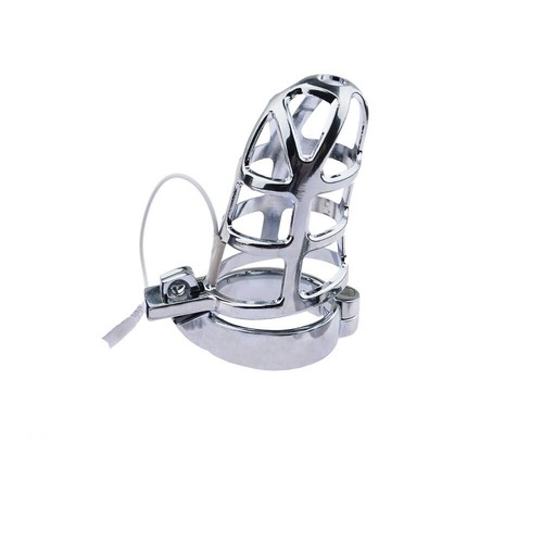 Schock Männlich Keuschheitsgerät Gürtel E-Stim Lock Ring Käfig Bondage Männer Trainer Stecker - Bild 30 von 43