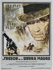 THE TREASURE OF THE SIERRA MADRE Movie POSTER 27x40 B Humphrey Bogart Walter