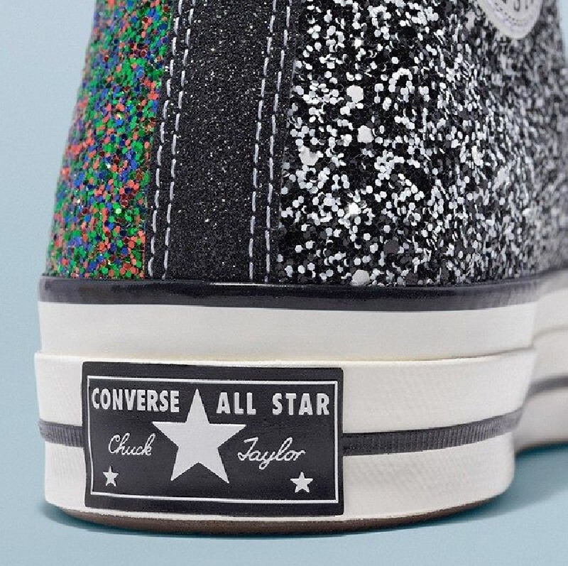 Converse JW Anderson x Chuck 70 Hi 'Glitter Pack Black Multicolor' 164697C 8M 10 image 2