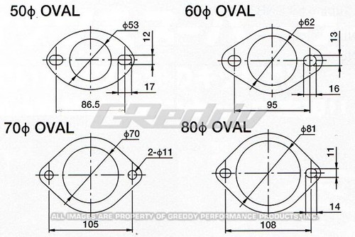 GReddy for 70mm Exhaust Oval Gasket - Picture 3 of 3