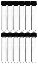Eisco Labs 30ml Test Tubes with Bakelite Screw Cap, 3.9"x1" - 12 Pack