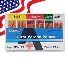 REDLAND MM marked Gutta Percha Points 60/Pk FITS FOR DENTSPLY WaveOne Gold