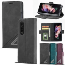 For Samsung Galaxy Z Fold5/4/3 Magnetic Wallet Card Slot Flip Leather Stand Case