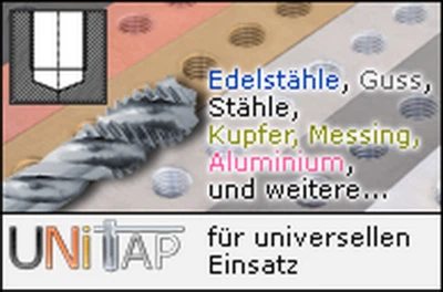 Gewindebohrer M 2-M20 Maschinengewindebohrer Sacklochgewinde UniTap - Bild 1 von 2