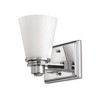 Wandlampe Wandleuchte Flurlampe Led Opalglas Wohnzimmerlampe Chrom Poliert