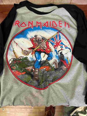 Iron Maiden World Piece Tour Part II 83HEATHER/BLACK S to 3XL