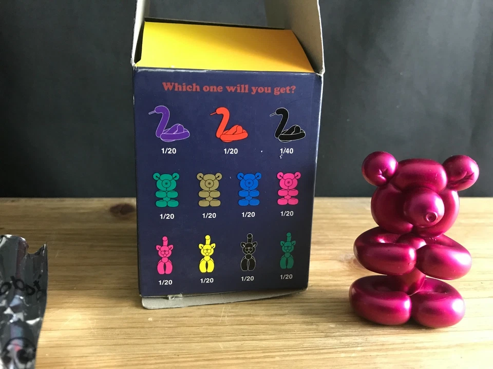 KIDROBOT POP! SUPER SHINY MINI PINK BEAR BALLOON ANIMAL DESIGNER TOY FIGURE - Image 4 of 4