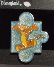 DISNEY DLR WDW POOH & PALS PUZZLE SET BLUE TIGGER FROM WINNIE THE POOH PIN