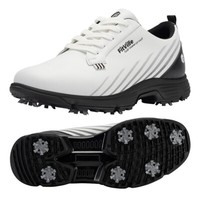 FitVille Mens Golf Shoes with Spikes Extra Wide Fit Sneakers Trainers Waterproof