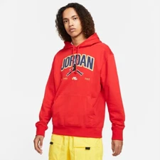 Air Jordan Jumpman Fleece Pullover Men's Hoodie Red DA7184-687
