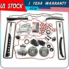 Timing Chain Kit Oil Water Pump Cover Gasket For 04-08 Ford F150 Lincoln 5.4L 3V