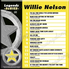 WILLIE NELSON LEGENDS SERIES VOL-31 KARAOKE CD+G NEW IN PLASTIC /PRINT