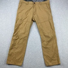 Wrangler ATG Pants Mens 40 Tan All Terrain Gear Straight Canvas Stretch Outdoor