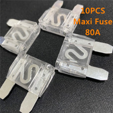 10PCS 80Amp MAXI Fuse Large Audio Blade Style Maximum Fuse For Car Boat