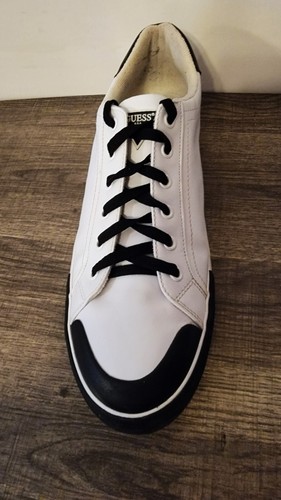 Guess-Chaussures de marche à lacets homme en cuir blanc pointure 12 - Photo 6/7