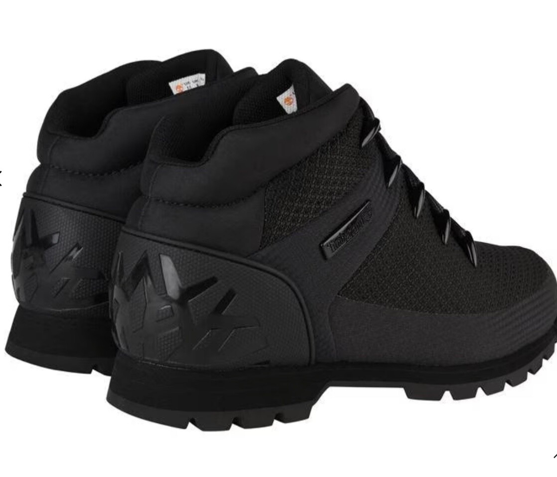 New Timberland Euro Sprint Mid Hiker Black uk 7 RRP £130 #UA73 image 10