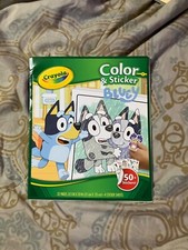 Bluey crayola coloring book Stickers NOT included unless requested 