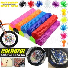 36X Spoke Skins Cover Wheel Rim Protector Wraps Guard For Motocross Dirt Bike
