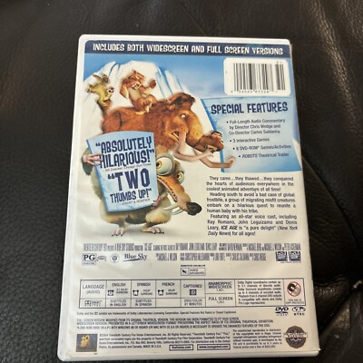 Ice Age (DVD, 2002, 2-Disc Set, Includes Full Frame and Widescreen