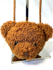Teddy Bear Face Purse Plush Mini Shoulder Bag From Japan
