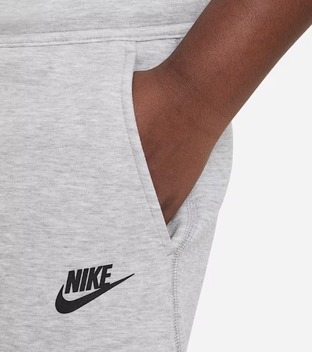 Nike Sportswear Tech Fleece Big Kids Pants Extended Sz S + Grey FD3288-063 - Picture 3 of 11