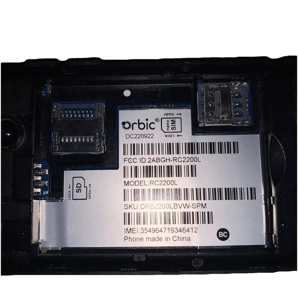 Verizon | Orbic Journey  | Model: RC2200L | 4G VoLTE Flip Phone (Untested) - Image 3 of 4