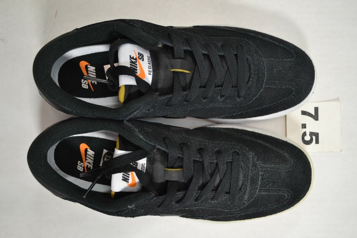 Nike SB FC CLASSIC Black White Vivid Orange Skate Discounted Nike SB FC CLASSIC Black White Vivid Orange Skate Discounted