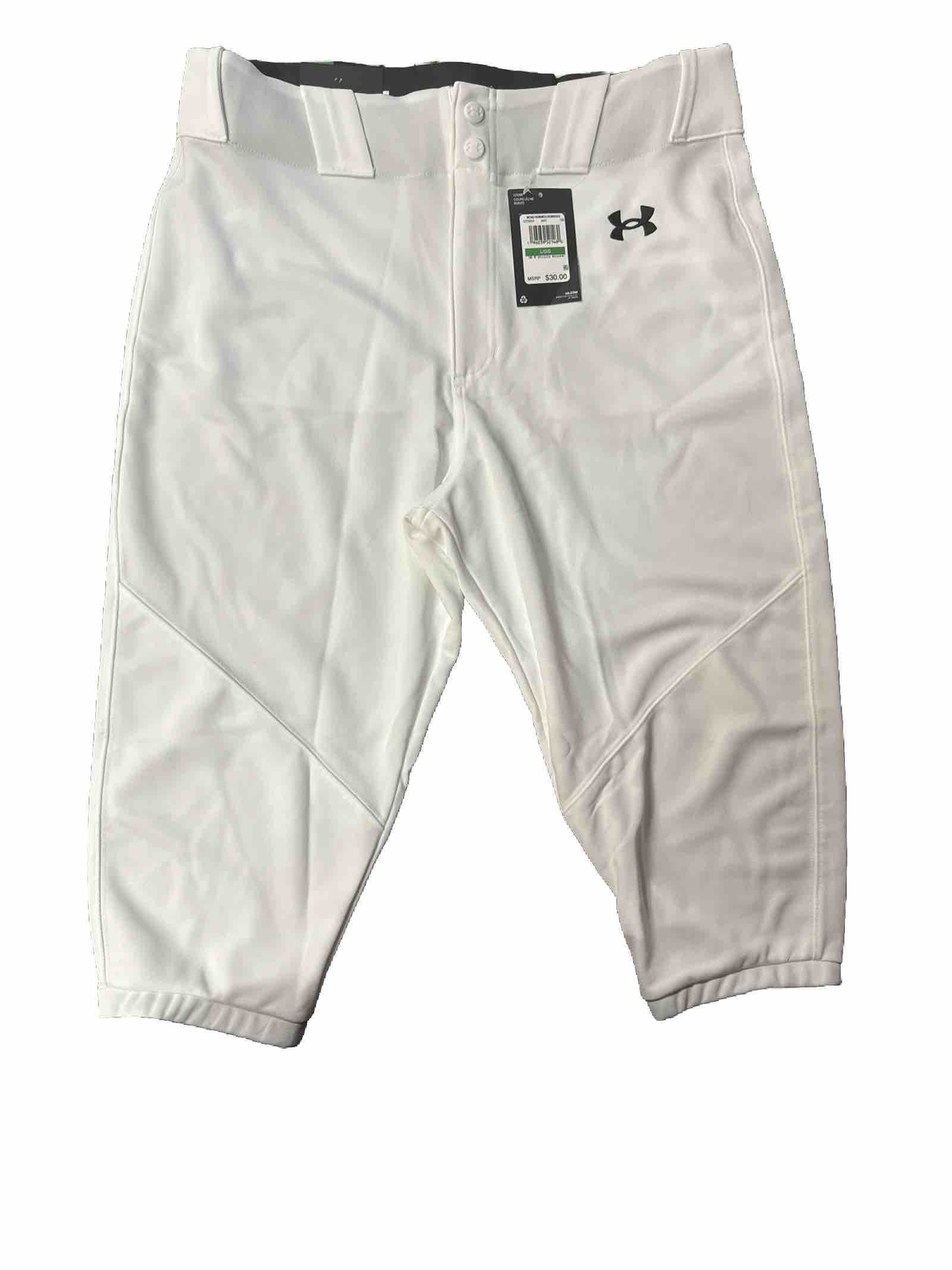 Under Armour Mens Large Utility Knickers Baseball Pants White 1375654