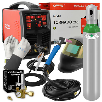 Weldman Tornado WIG 210 AC/DC 200A Lötstation PULSE MMA Aluminium - Set Nr.3