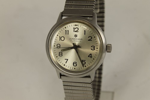 1960's Vintage German JUNGHANS Stainless Steel 17 J Wrist Watch - Picture 3 of 9