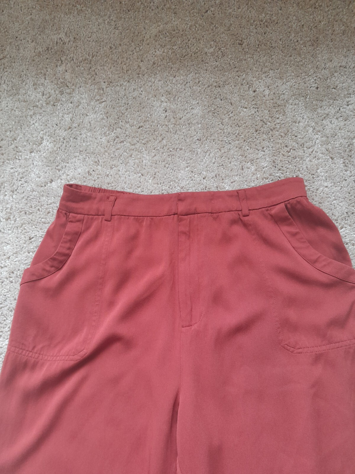 Modcloth pull on pants rust lightweight tapered w… - image 2