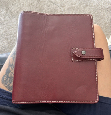 Filofax Malden A5 Organiser - A5 Size Leather Personal Planner Ring Binder