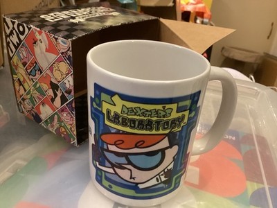 Vintage Cartoon Network Dexter's Labor Labor Kaffeebecher exklusiv mit Box
