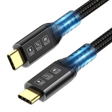 16.4 FT Thunderbolt 4 Cable Long Supports 100W Charging Compatible Mac