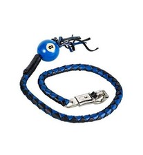 Motorcycle Get Back Whips in different Colors W/Pool Black & Blue W/ 2 Ball