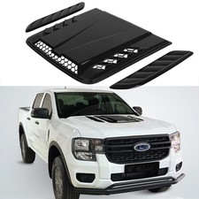 Glossy Black Hood Scoop Air Flow Intake Vent Cover Decoration For Ford Ranger