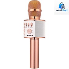 Wireless Bluetooth Karaoke Microphone,3-in-1 Portable Handheld Karaoke Mic Sp...